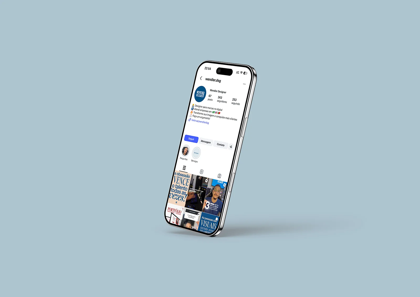 Amostra de trabalho de Social Media